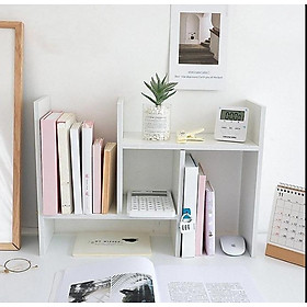 KỆ SÁCH ĐỂ BÀN - Ván dày 12mm - Màu Trắng