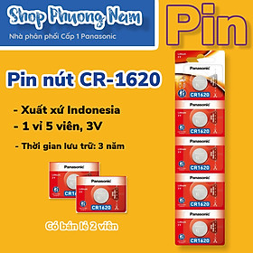 Pin nút Panasonic CR-1620/5BE (Hàng chính hãng)