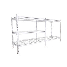 Mua Kệ đa năng tấm lưới màu Trắng thấp CSPS 182cm Ngang x 46cm Rộng x 91cm Cao