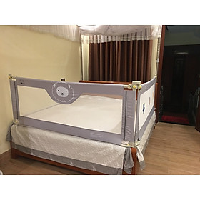 Thanh chắn giường Umoo bản nâng cấp 2021, thanh chặn giường dạng trượt 1 bên và ngồi không bị kênh đệm  (Giá 1 thanh)