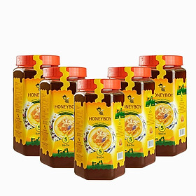 Bộ 5 Mật Ong Thiên Nhiên 5 sạch Honeyboy 1kg