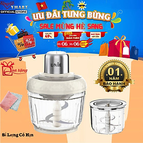 Mua Máy xay thịt UNIE UM366  công suất 400W  2 cối thủy tinh tiện lợi  động cơ đồng cao cấp   xay thịt  đánh ruốc  bóc tỏi tiện lợi  hàng chính hãng bảo hành 12 tháng