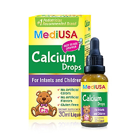 MediUSA Calcium Drops - Thực Phẩm Chức Năng