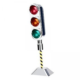 4xLED Traffic Light Simulation Road Sign Scene for Car Dashboard Decor Style A