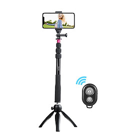 Bộ Gậy Tự Sướng + Chân Đế Mini + Giá Đỡ Điện Thoại + Điều Khiển Từ Xa Không Dây Andoer Cho Iphone X/8/7 Plus Samsung S8 Máy Ảnh GoPro Hero 6/5/4/3+/3 Máy Ảnh Kỹ Thuật Số