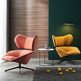 Ghế sofa Đơn lười Bắc Âu bọc nỉ nhung xoay 360 độ Bền Đẹp - Ghế lười Sofa thư giãn để phòng khách Sang trọng GHT007 Giao màu ngẫu nhiên