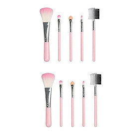 10 Pieces Makeup Brushes Eyeshadow Applicator Cream Blending Brush Kit