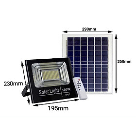 Mua Đèn pha năng lượng mặt trời 100W ( vỏ nhựa )