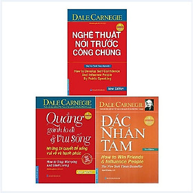 Combo sách hay : Đắc Nhân Tâm + Quảng Gánh Lo Đi và Vui Sống + Nghệ Thuật Nói Trước Công Chúng (Tặng kèm bookmark mèo yêu thương)