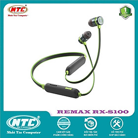 Mua Tai nghe bluetooth Remax RX-S100 Neck-band Sports V5.0  pin dùng 10H  có khe gắn thẻ nhớ - Hàng chính hãng