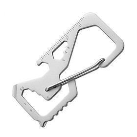 Móc khóa EDC carabiner đa năng 8 trong 1