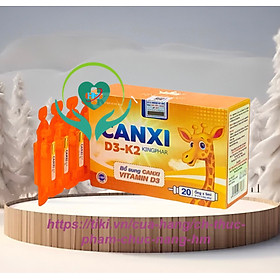 ￼Siro CANXI D3 Vitamin  Kingphar Hộp 20 ống / 5ml  - Bổ Sung Canxi , Vitamin D3 cho cơ thể