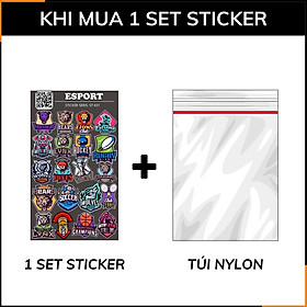 Hình sticker thể thao điện tử Esport ST K01 chống phai màu dán mũ bảo hiểm vali laptop điện thoại xe máy phụ kiện huỳnh tân store