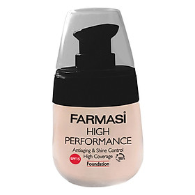 Kem Nền Chống Nhăn - Siêu Mịn Hight Performance Foundation (New) Farmasi 1704BAS (30ml) - Fair