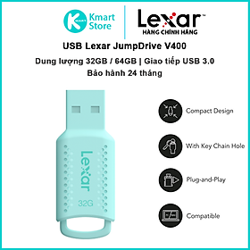 USB 3.0 Lexar JumpDrive V400 | Dung lượng 32GB / 64GB | Bảo hành 2 năm - Hàng Chính Hãng