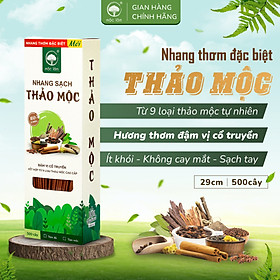Mua Nhang Thảo Mộc Cao Cấp 29cm 500cây Mộc Lâm Nhang Sạch Ít Khói  Hương Dịu Nhẹ  Nhang Phòng Máy Lạnh
