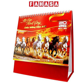 Lịch Để Bàn Chữ A - Mã Đáo Thành Công - NST 70