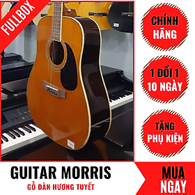 Mua Đàn Guitar Acoustic Morris Bằng Gỗ Đàn Hương Cao Cấp + Phụ Kiện (Size 4/4)