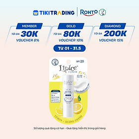 Son dưỡng môi không màu chuyển kem mịn LipIce Creamy Hương Chanh (Lemon) 4.3g