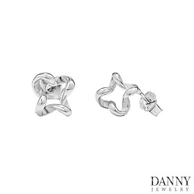 Bông Tai Nữ Danny Jewelry Bạc 925 Xi Rhodium BY213