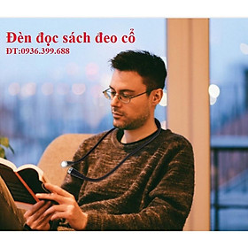 Mua Đèn led đọc sách đeo cổ loại tốt dùng pin sạc  có điều chỉnh 3 cấp độ sáng