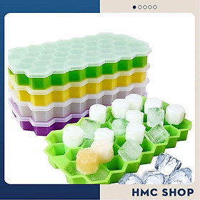 Mua Khay làm đá viên hình tổ ong Bằng Silicone Cấp Thực Phẩm Có Thể Tháo Rời Kèm Nắp Đậy Cho Nhà Bếp