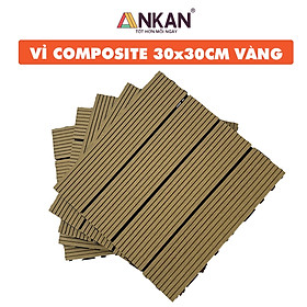 Tấm Lót Sàn Ban Công Composite Ngoài Trời Chống Trơn Chịu Nước Trang Trí Sân Vườn Hiện Đại – Dễ Lắp Đặt, Bền Màu, Không Mối Mọt