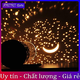 Mua (rẻ vô địch)Đèn Ngủ Chiếu Sao Hình Trụ- Đèn ngủ chiếu sao xoay 360 độ- Đèn ngủ cổ tích chiếu hình độc đáo kèm dây sạc