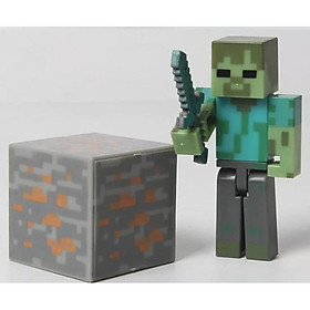 Mô hình zombie đồ chơi Minecraft