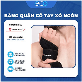 Băng quấn cổ tay xỏ ngón GoodFit GF302W dùng tập gym, tập boxing vải đục lỗ thoáng khi, đệm xốp êm ái