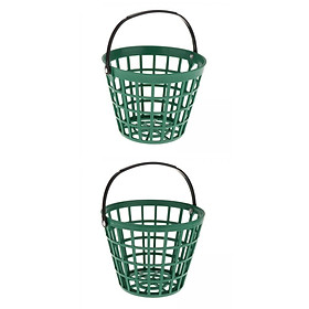 2 Pieces Ball Basket Golf Range Bucket Storage Organizer Holds 25 Balls