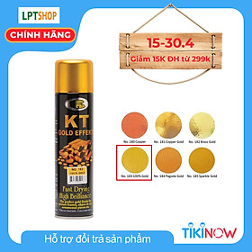 Sơn xịt mạ màu vàng GOLD KT183 Bosny (225g/chai) - Nhập khẩu Thái Lan