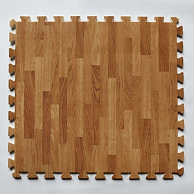 Bộ 9 Miếng thảm xốp vân gỗ lót sàn 45 x 45 cm
