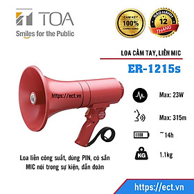 Mua Loa cầm tay có còi  công suát 15-23W  loa sự kiện  loa chỗ đông người TOA ER-1215s