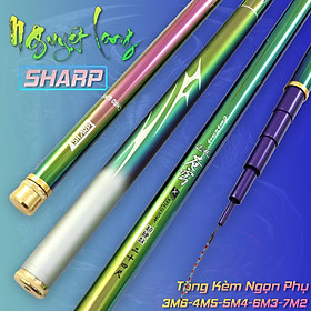 Cần câu tay Nguyệt Long SHARP 5H - Tặng Kèm Đọt Phụ