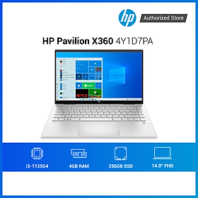 Laptop HP Pavilion X360 14-dy0172TU 4Y1D7PA i3-1125G4 | 4GB | 256GB | Intel UHD Graphics | 14inch FHD | Cảm ứng | Win 10 - Hàng chính hãng