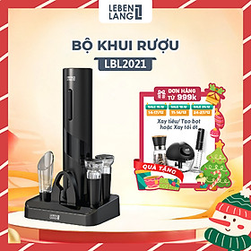 Bộ mở rượu vang Lebenlang LBL2021, dụng cụ mở nút chai rượu vang bằng pin, không kèm pin - hàng chính hãng