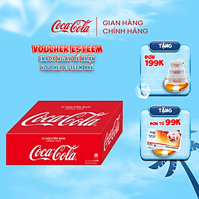 [TẶNG VOUCHER ESTEEM] Thùng/Lốc 24 Lon Mi-nhon Nước Ngọt Giải Khát Có Ga Coca-Cola Vị Nguyên Bản Original 235ml/Lon Sale 15.5 Coca-Cola Official Store