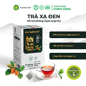 TRÀ XẠ ĐEN Hộp–  Delta D'Asia Hỗ trợ điều trị xơ gan, hạ men gan, viêm gan B (25 túi x 1,5 g)