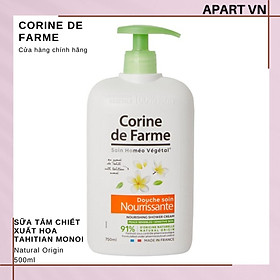 Sữa tắm dưỡng da Corine de Farme tinh chất Tahitian Monoi 750ML