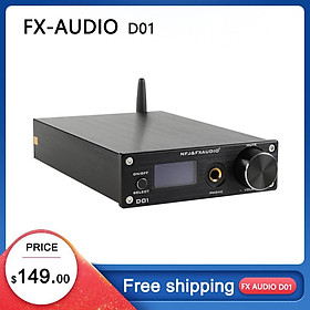 FX-Audio D01 USB Tai nghe DAC Bộ khuếch đại Bluetooth 5.0 ES9038Q2M 32bit 768KHz DSD512 XU208 Dòng bộ khuếch đại màu