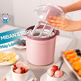 Mua Máy Làm Kem Tại Nhà Cối Lớn 800ML ( Có Ảnh Và Video Làm Kem Tại Nhà )