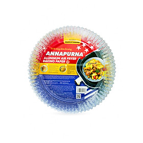Bộ 20 Khay Nhôm Lót Chống Dính Nồi Chiên Không Dầu Hình Tròn ANNAPURNA 011396 - Hàng chính hãng