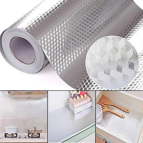 Lá Nhôm Dán Tự Dính Chống Thấm Trang Trí Nhà Bếp (40 x 100cm)