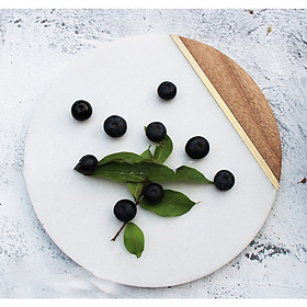 Mua Khay thực phẩm gỗ đá stuido Chopping Board Marble Round