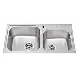 Chậu Rửa Chén Malloca MS 1011 NEW - Inox 304 - Ngang 85cm - Hàng Chính Hãng