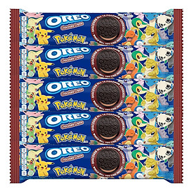 [Special Edition] Bánh quy OREO POKÉMON vị sôcôla, combo 5 thanh x 119.6g