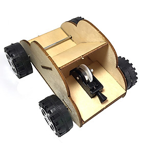 Đồ chơi trẻ em S39 thông minh sáng tạo STEM (STEAM) mô hình lắp ráp động cơ xe bằng lò xo và dây kéo