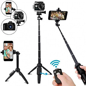 Mua Gậy Tự Sướng Kiêm Tripod Đa Năng YT-9928 Có Remote Bluetooth -  Gậy Chụp Hình Kiêm Tripod Chắc Chắn