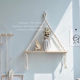 Mua Kệ gỗ treo tường Macrame